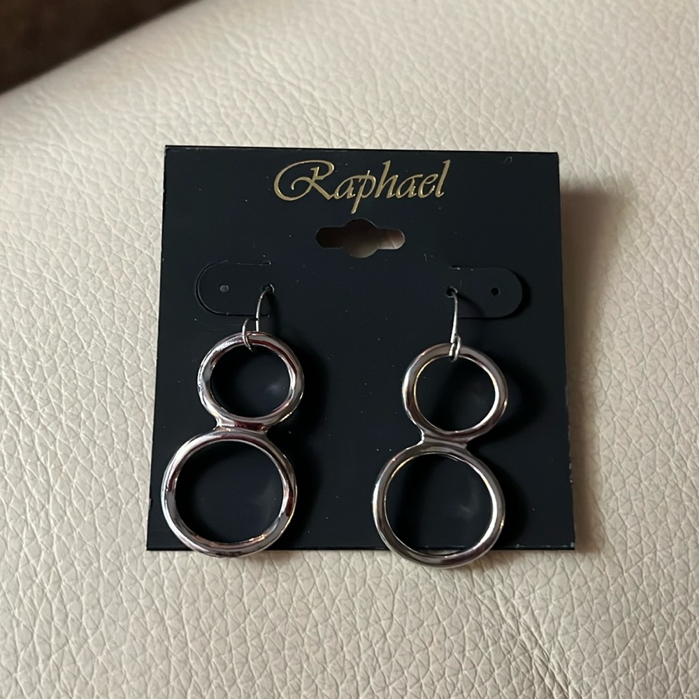 Raphael circle earrings. Cute. New!